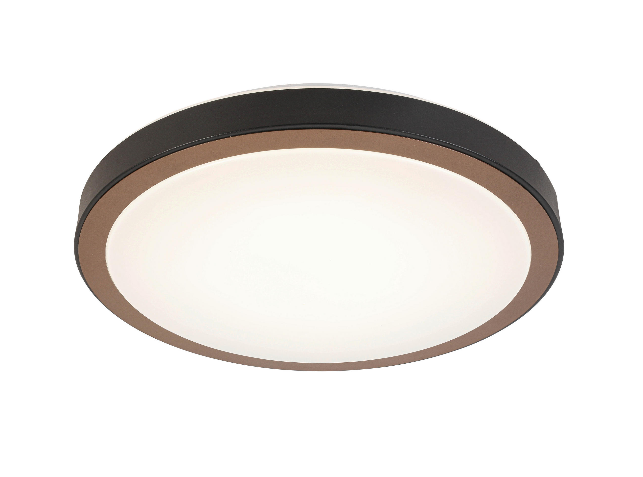 LED PLAFONJERA  - bela/crna, Osnovno, metal/plastika (39/8cm) - Novel
