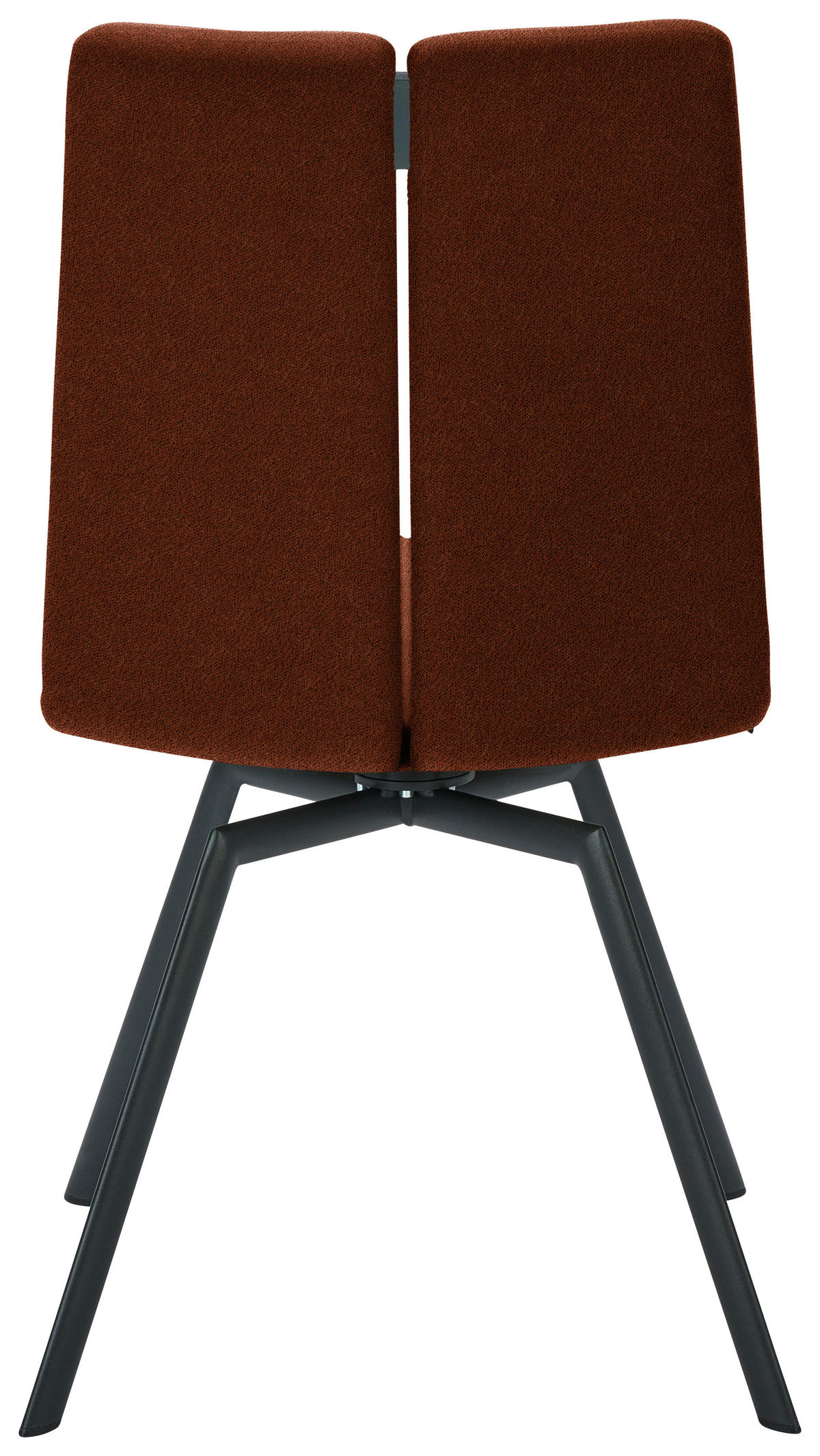 STUHL  Lederauswahl, Stoffauswahl, Typenauswahl Struktur  - Rostfarben/Anthrazit, Design, Textil/Metall (50/92/64cm) - Venjakob