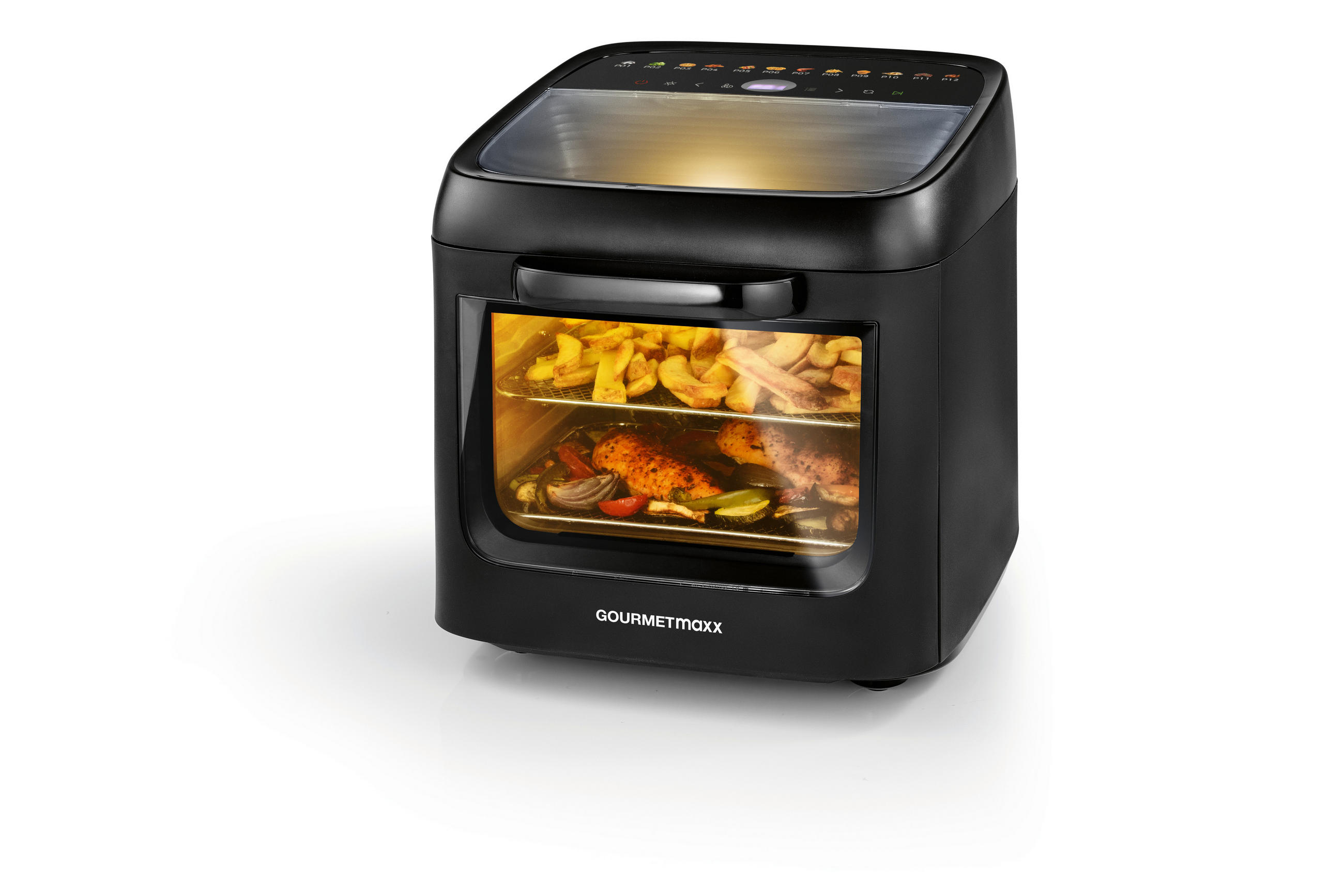 MINIBACKOFEN GOURMETmaxx  - Schwarz, Basics, Kunststoff/Metall (44,6/33,7/35,5cm)