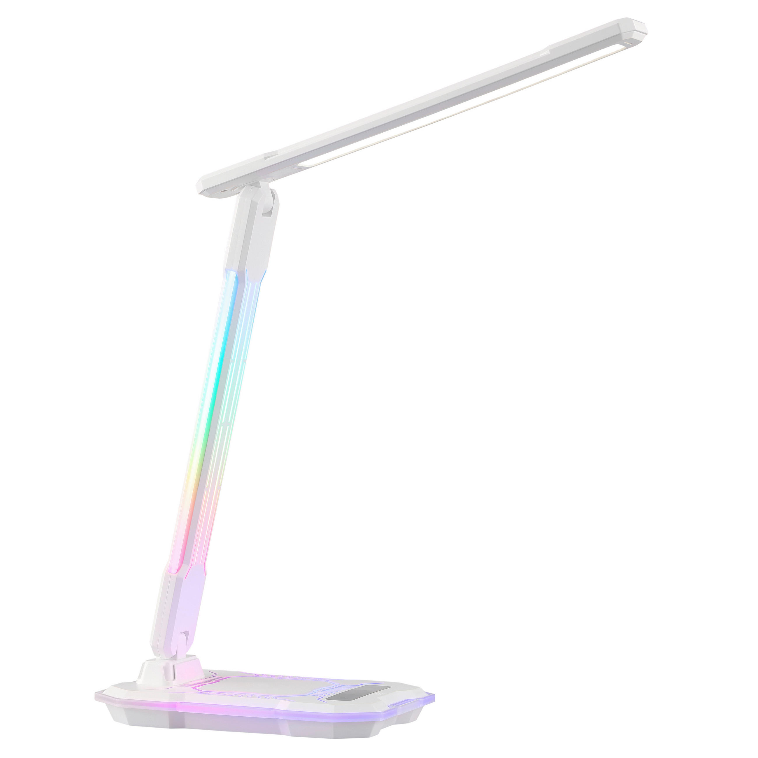 LED LAMPA NA PÍSACÍ STÔL, dotykový stmievač, 31,6/18,1/12,1 cm - biela, Lifestyle, plast (31,6/18,1/12,1cm) - Novel