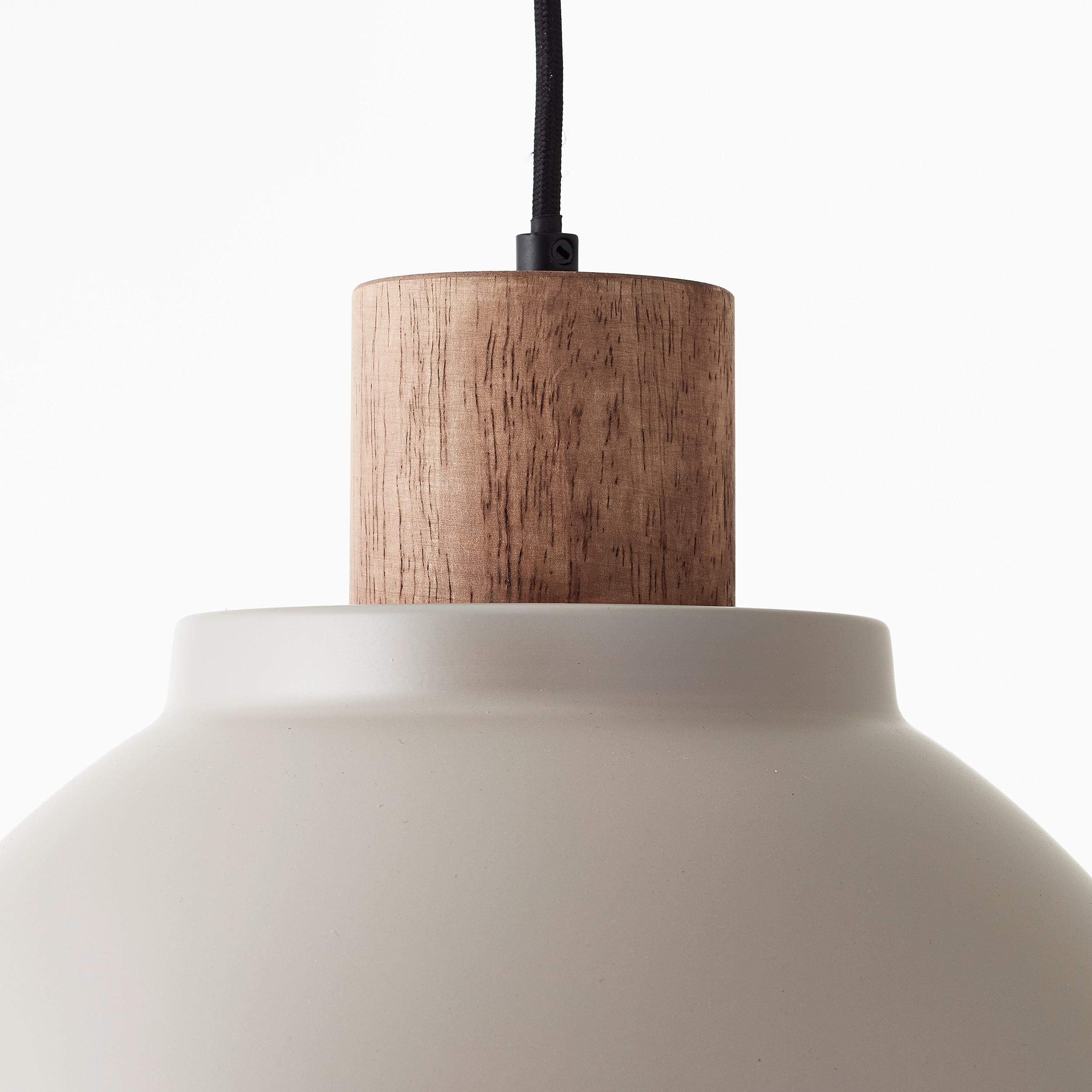 HÄNGELEUCHTE Erena 38/120 cm   - Taupe, Basics, Holz/Metall (38/120cm)