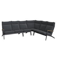 LOUNGE GARNITURA  antracit   - tamno siva/antracit, Design, drvo/metal (280/220cm) - Amatio
