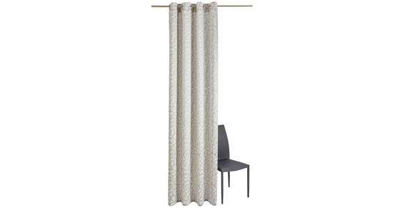 ÖSENSCHAL PEDRA Verdunkelung 140/245 cm - Silberfarben, LIFESTYLE, Textil (140/245cm) - Dieter Knoll