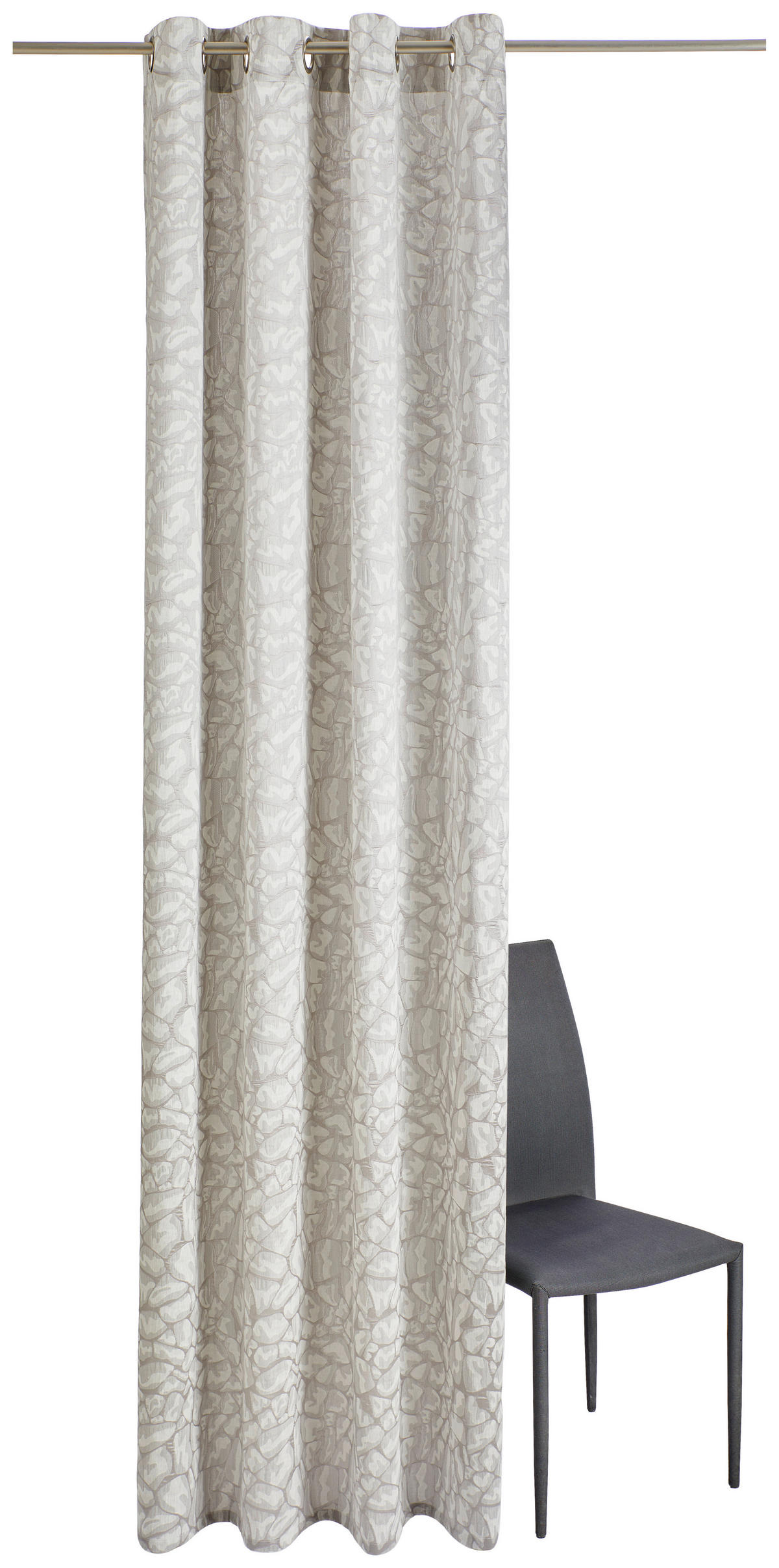 ÖSENSCHAL PEDRA Verdunkelung 140/245 cm   - Silberfarben, LIFESTYLE, Textil (140/245cm) - Dieter Knoll