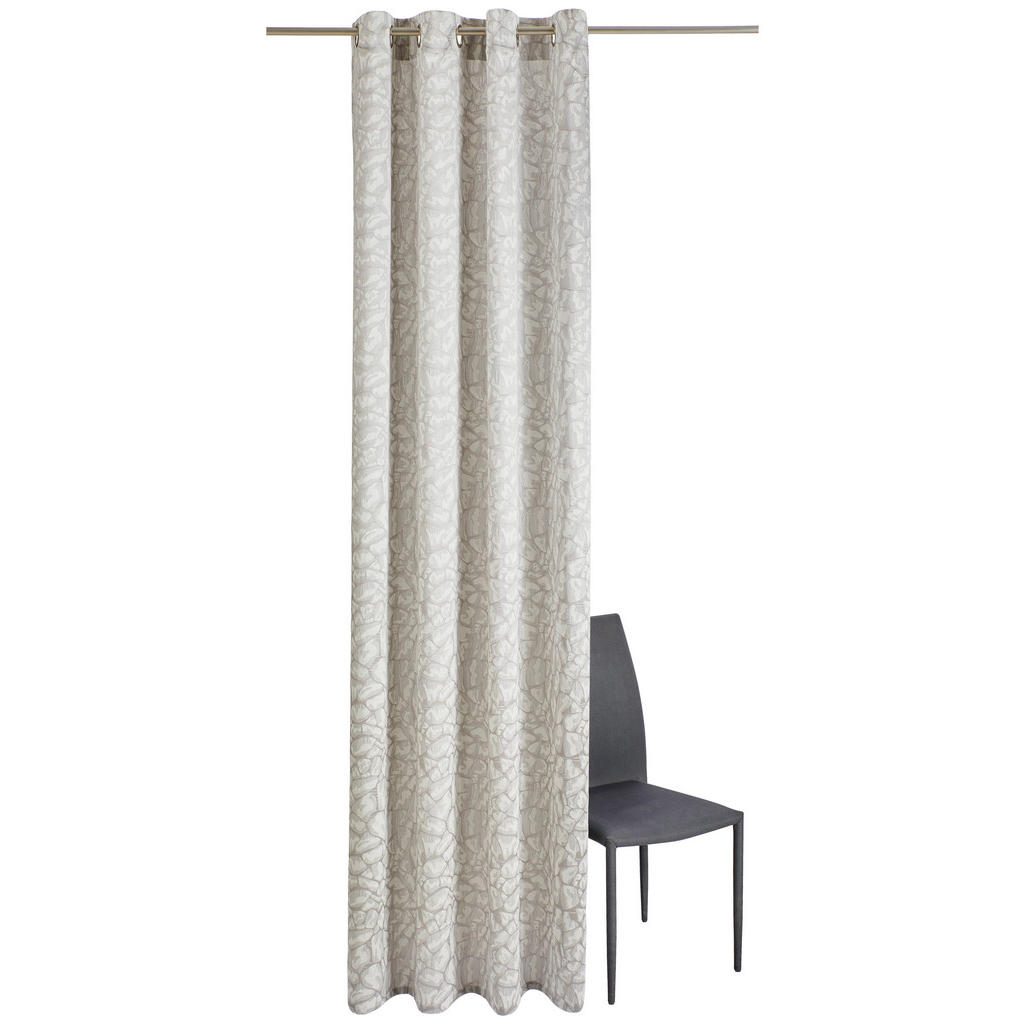 Thumbnail - Dieter Knoll Ösenschal Pedra, Silber, Textil, Steinoptik, 140x245 cm, Wohntextilien, Gardinen & Vorhänge, Fertiggardinen...