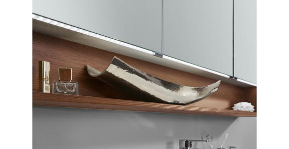 BADEZIMMER - Eichefarben/Weiß, Design, Glas/Holzwerkstoff (140cm) - Dieter Knoll