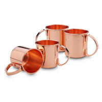 SET ČAŠA - bakrenaste boje, Basics, metal (13,7/8,9/9cm) - Echtwerk