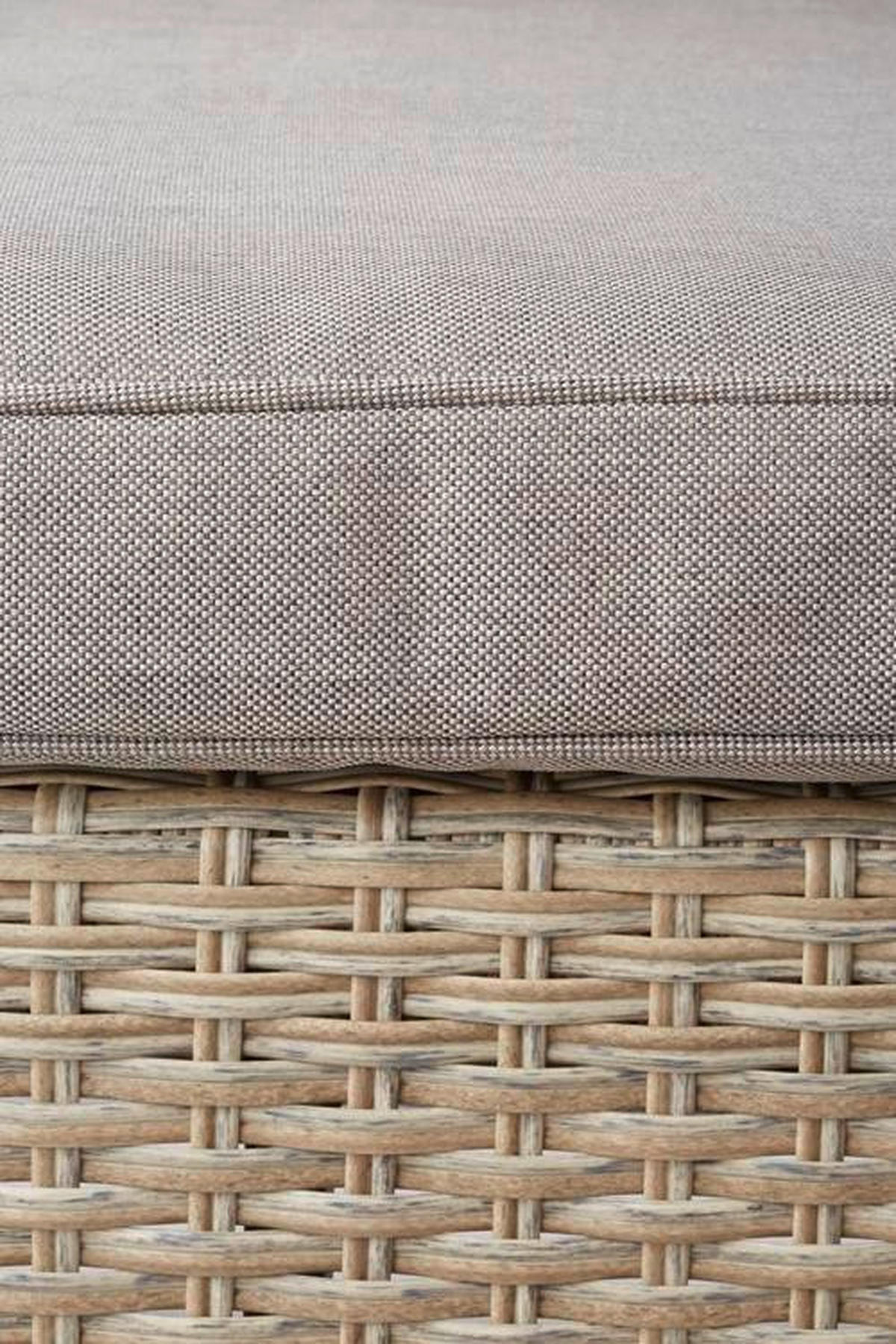Loungegarnitur 6-tlg. Porto II 175/232 cm Stahl  - Hellgrau/Braun, MODERN, Kunststoff/Textil (175/232cm) - Luca Bessoni