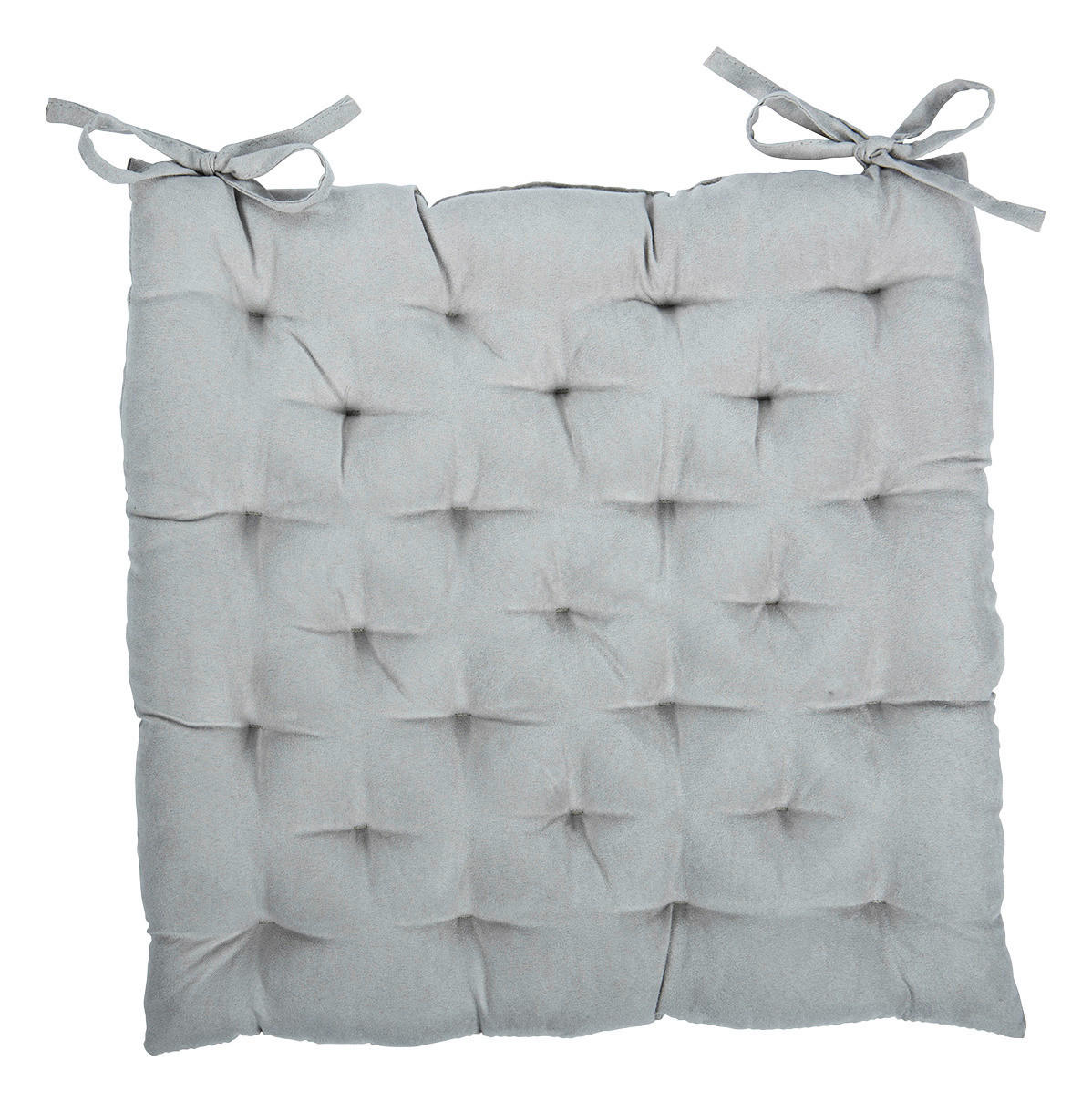 Sitzkissen Agatha Silber 40x40 cm Polyester