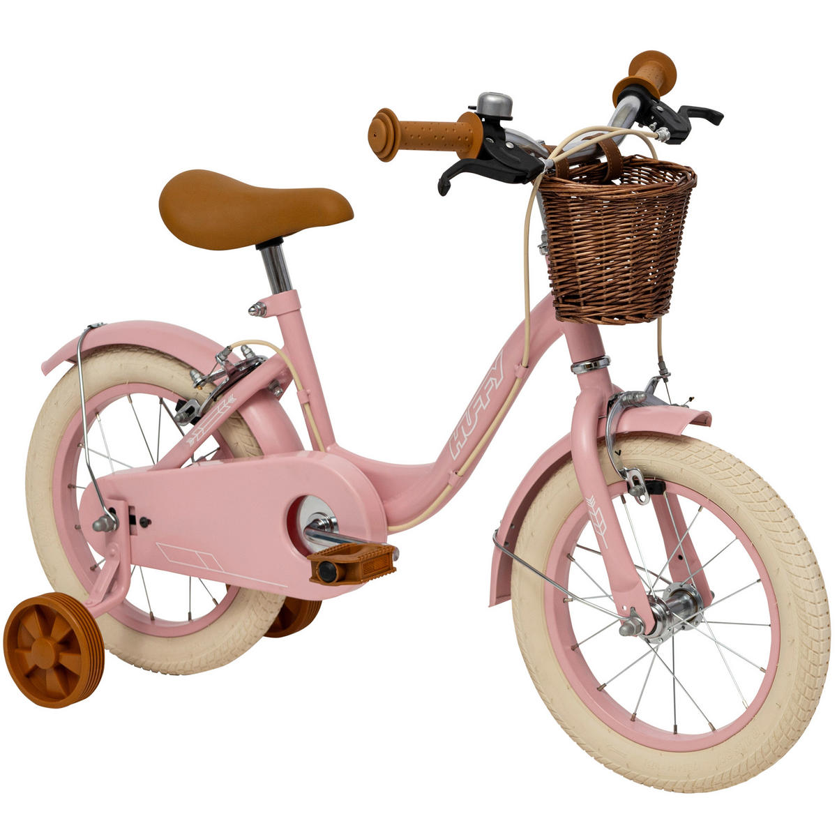 KINDERFAHRRAD 14 Zoll  - Pink, Basics, Metall (46,5/68/91cm)