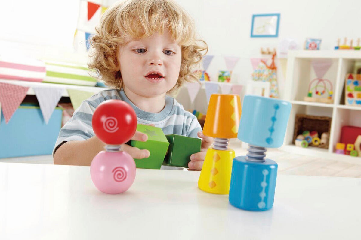 KONSTRUKTIONSSPIELZEUG - Pink/Gelb, Basics, Holz/Kunststoff (0,4kg) - Hape