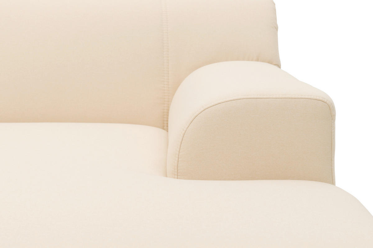 ECKSCHLAFSOFA TINOS Beige Webstoff  - Beige, Basics, Textil (273/157cm) - MID.YOU