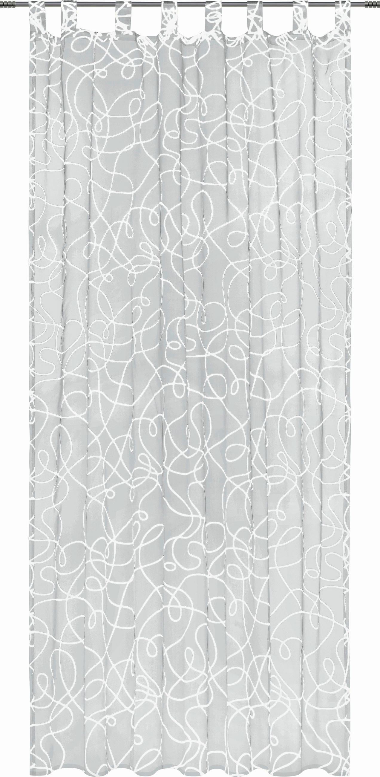 SCHLAUFENSCHAL  transparent   140/245 cm  - Weiß, KONVENTIONELL, Textil (140/245cm) - Boxxx