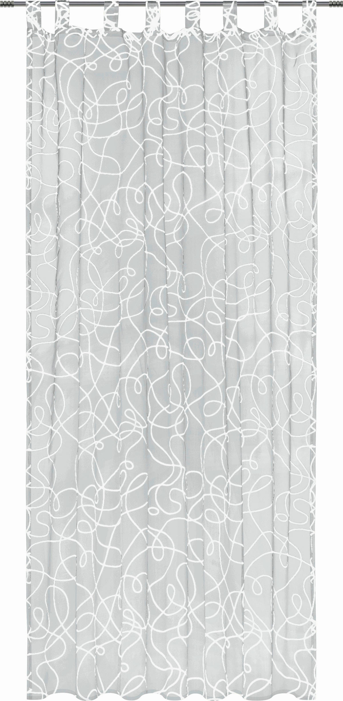 KONČANA ZAVESA PRO  prosojno   140/245 cm  - bela, Konvencionalno, tekstil (140/245cm) - Boxxx