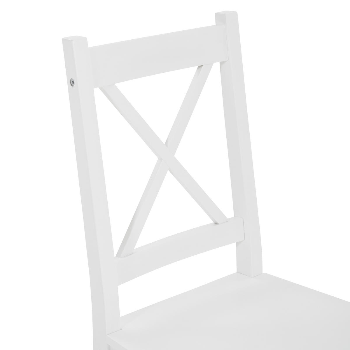 TISCHGRUPPE Weiß  - Weiß, LIFESTYLE, Holz (118/75/74cm) - MID.YOU