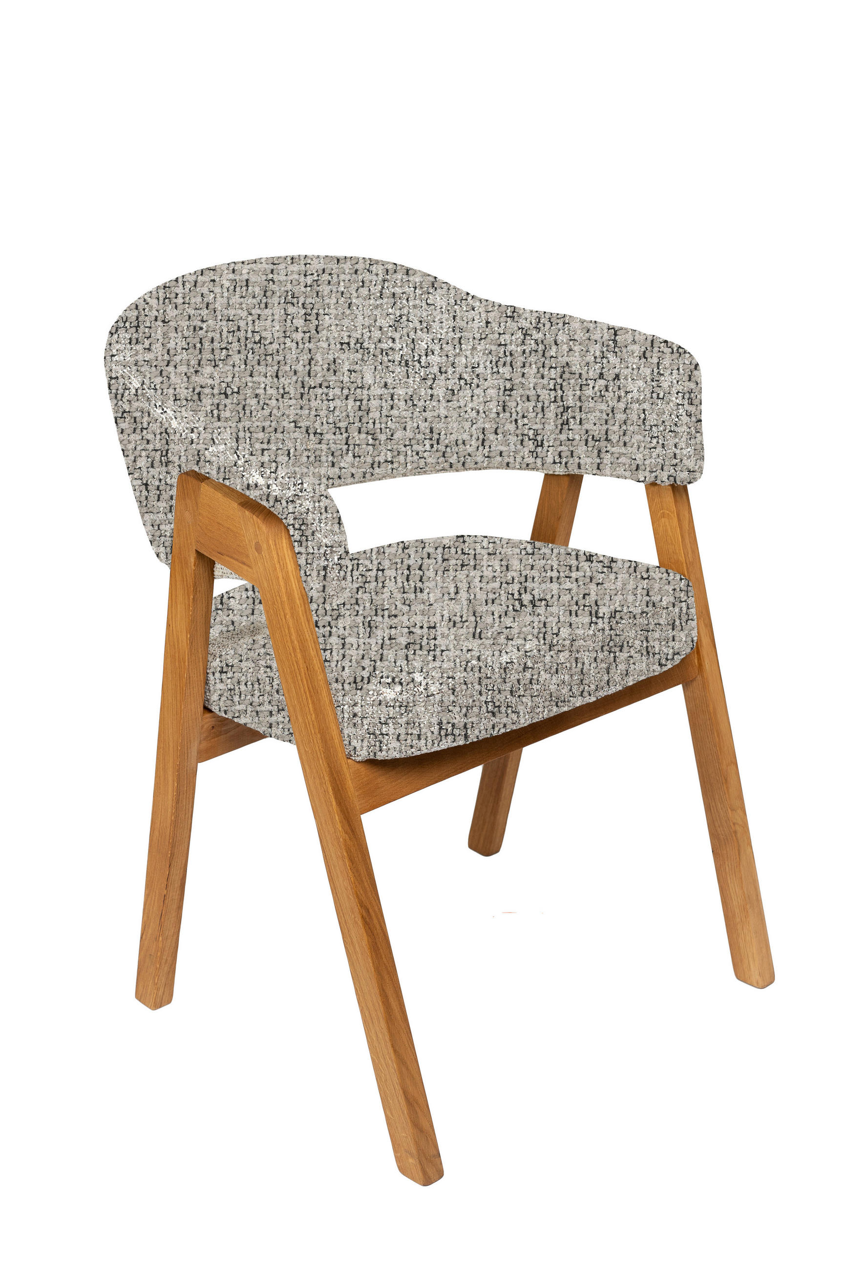 Linea Natura Armlehnstuhl Grau, Eiche 63.5x82x58 cm