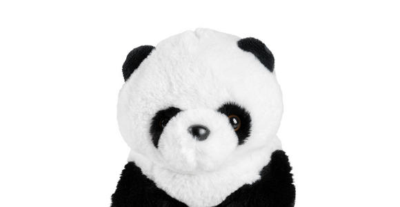 KUSCHELTIER Klammertier Panda 24 cm  - Schwarz/Weiß, Basics, Textil/Metall (24cm) - My Baby Lou