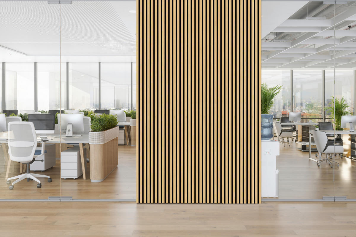 AKUSTIKPANEEL Eiche furniert 57.25/1.9/240 cm  - Eichefarben, KONVENTIONELL, Holzwerkstoff/Textil (57.25/1.9/240cm)