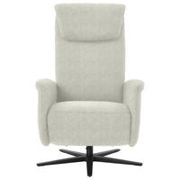 RELAXSESSEL in Textil Naturfarben  - Schwarz/Naturfarben, Design, Textil/Metall (77/115/89cm) - Pure Home Comfort