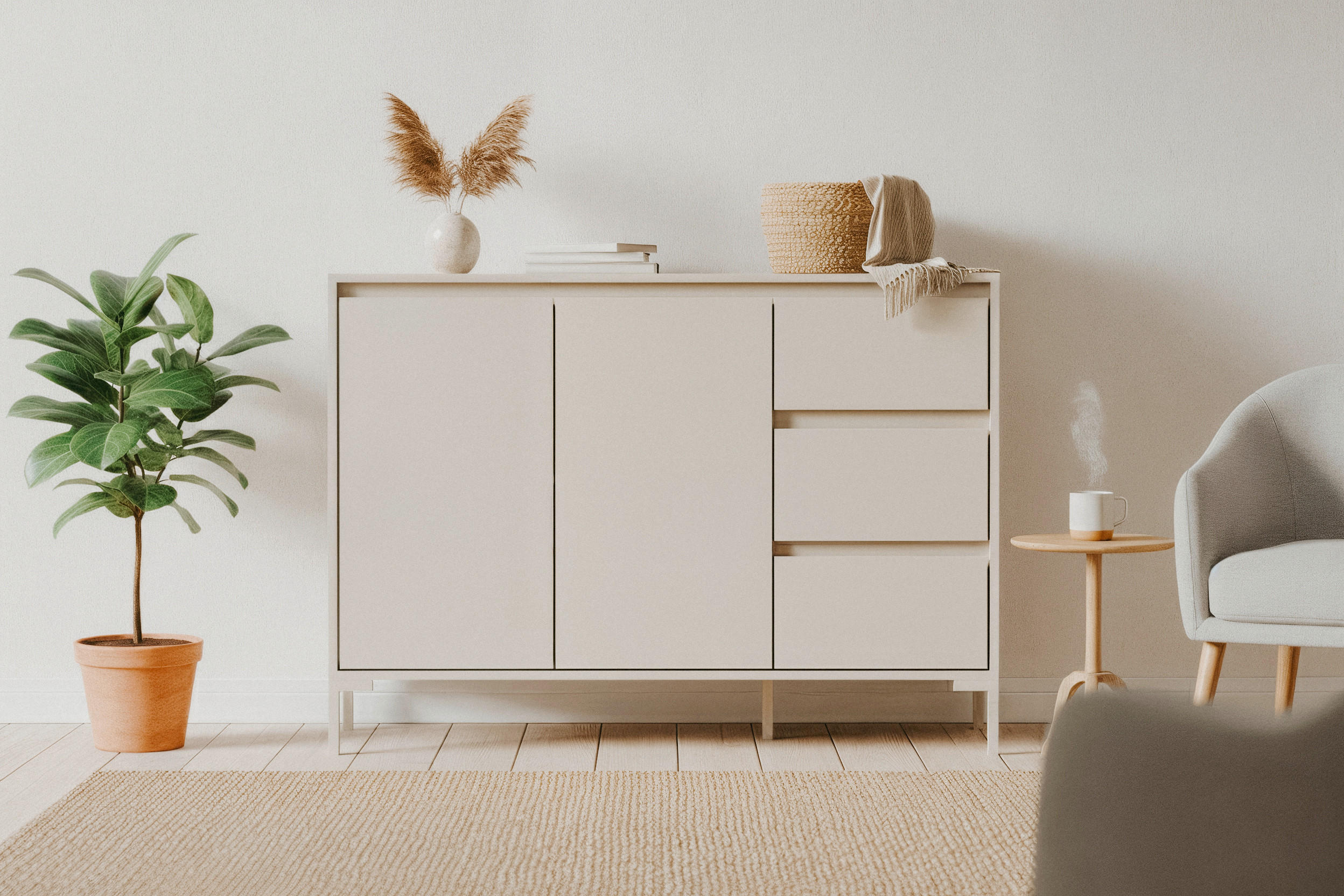 KOMMODE 120/87/40 cm Kaschmir  - Kaschmir, Design, Holzwerkstoff/Metall (120/87/40cm) - MID.YOU