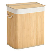 WÄSCHEKORB - Naturfarben, Trend, Naturmaterialien/Holzwerkstoff (52/61/32cm) - Boxxx