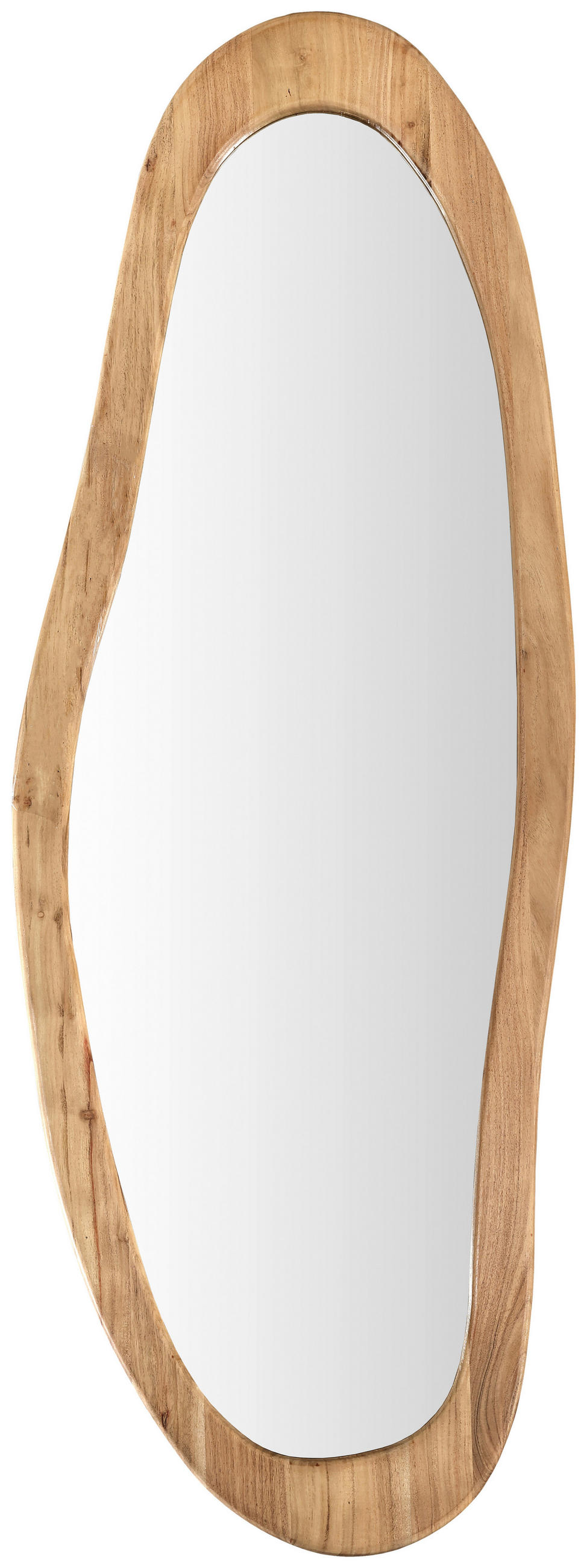 STENSKO OGLEDALO, 60/165/2,5 cm les, steklo  - barve akacije, Design, steklo/les (60/165/2,5cm) - Landscape