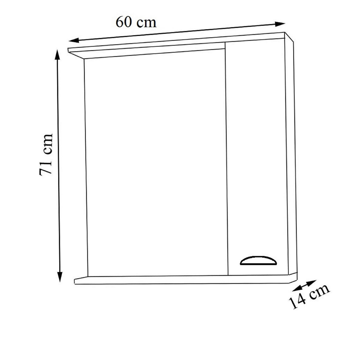 BADRUM 131 cm  - vit/silver, Modern, metall/trämaterial (131cm) - MID.YOU