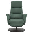 RELAXSESSEL in Leder Opal  - Opal/Schwarz, Design, Leder/Metall (76/108/86cm) - Dieter Knoll