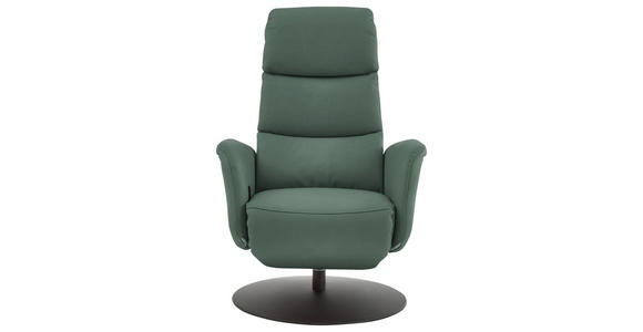 RELAXSESSEL in Leder Opal  - Opal/Schwarz, Design, Leder/Metall (76/108/86cm) - Dieter Knoll