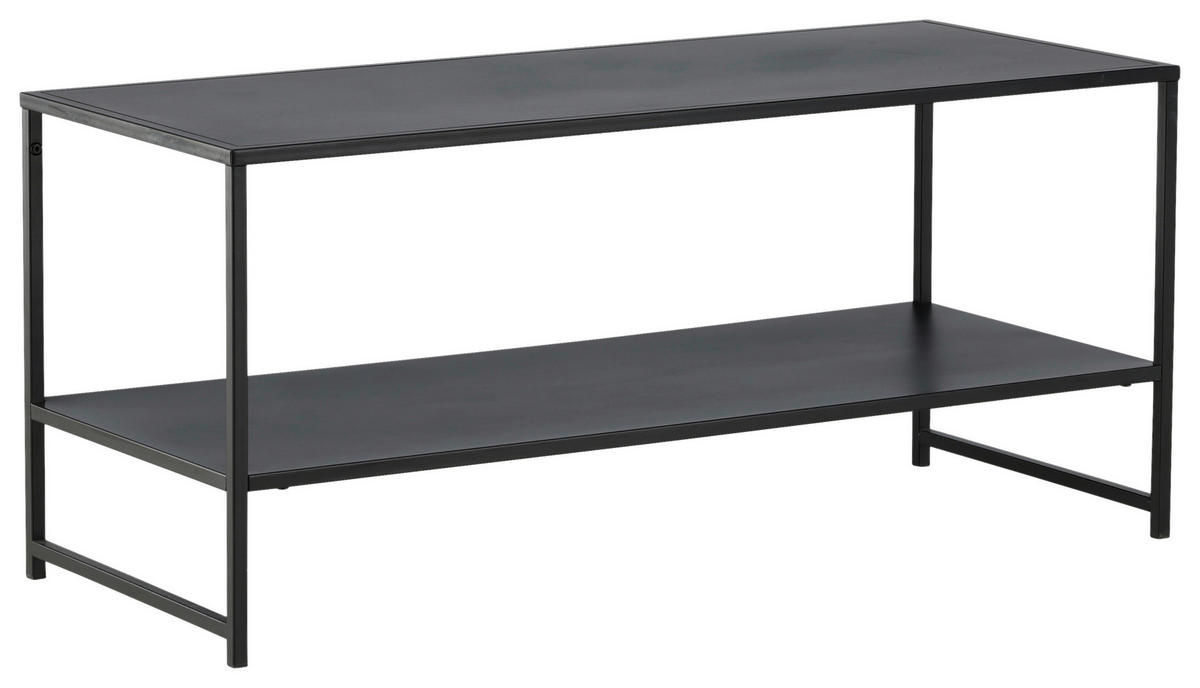 COUCHTISCH 102/43/45 cm rechteckig Schwarz  - Schwarz, Design, Metall (102/43/45cm) - Livetastic