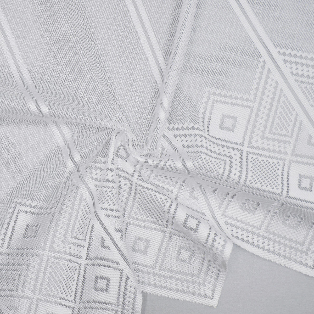 KURZGARDINE   98/90 cm   - Weiß, KONVENTIONELL, Textil (98/90cm)
