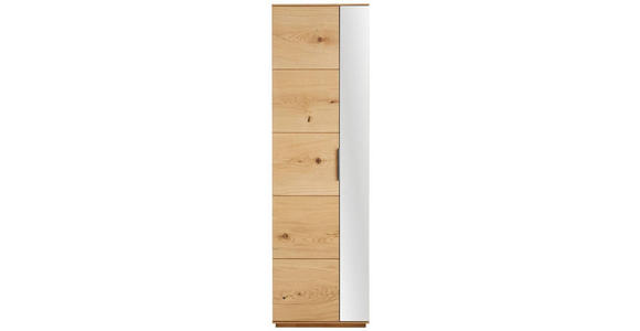 GARDEROBE 6-teilig  in 270/202/38 cm  - Eichefarben/Anthrazit, Natur, Holz/Textil (270/202/38cm) - Linea Natura