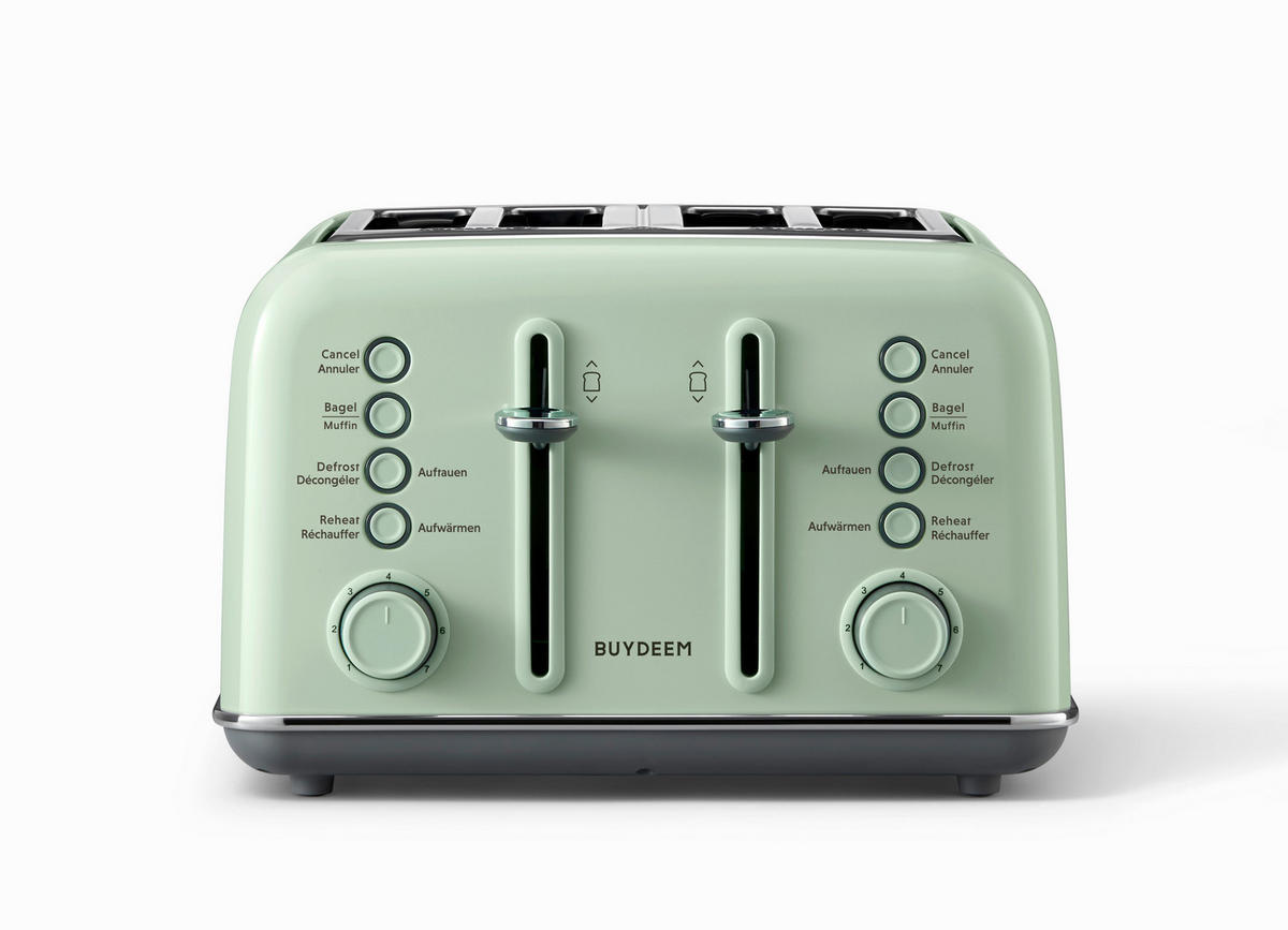 KENYÉRPIRÍTÓ - pasztellzöld, Basics, fém (29/22/32cm) - BUYDEEM