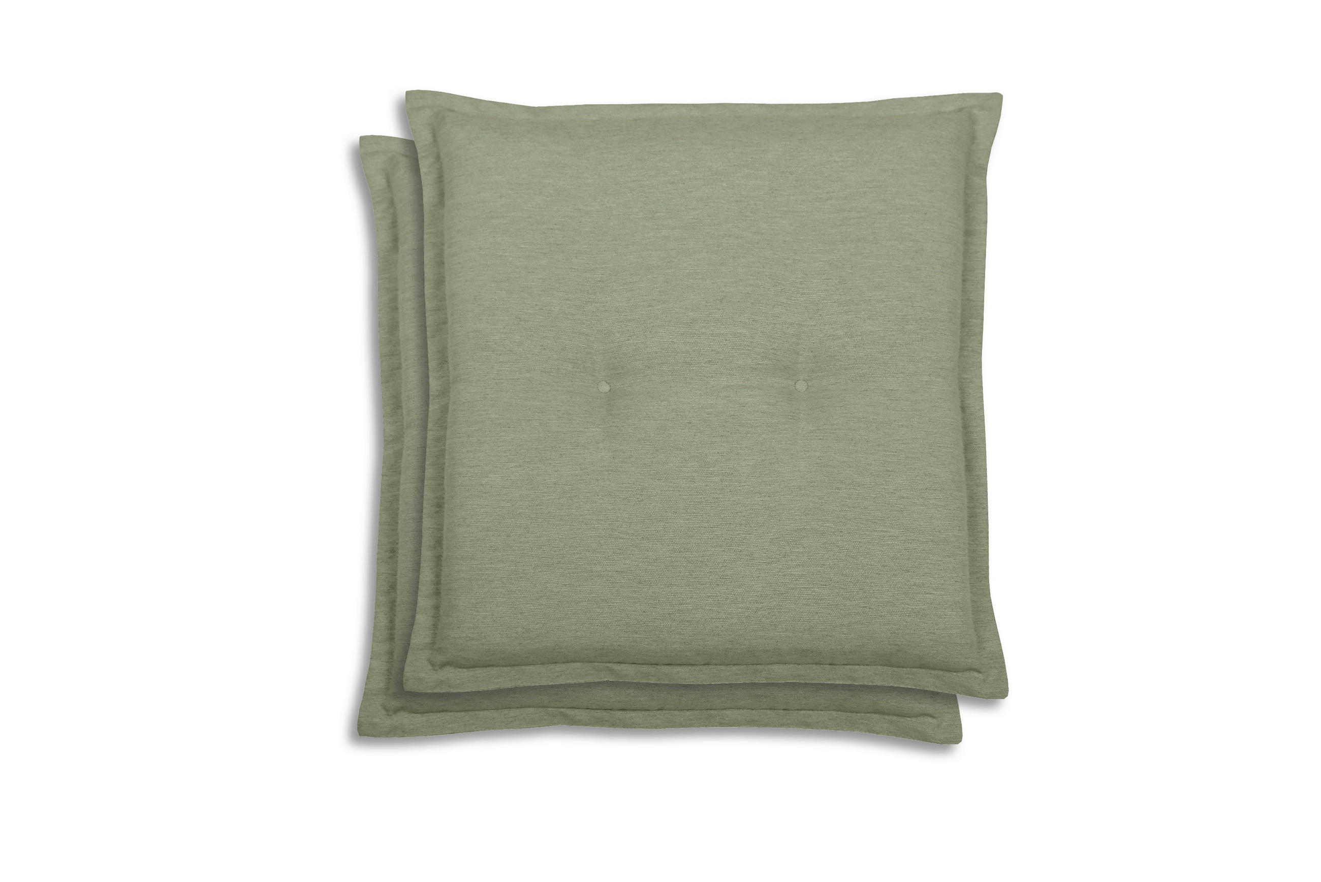 GARTENSITZKISSEN 2-er Set Uni  - Hellgrün, Basics, Textil (50/7/50cm)
