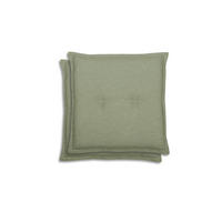 GARTENSITZKISSEN 2-er Set Uni  - Hellgrün, Basics, Textil (50/7/50cm)