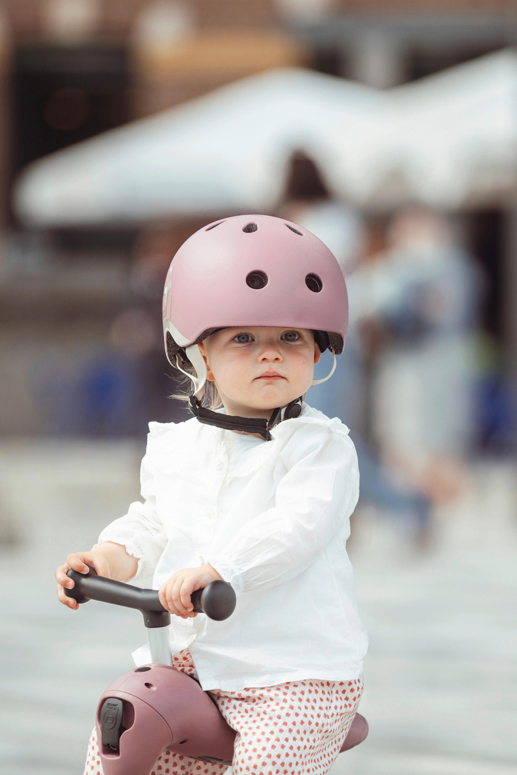 KINDERHELM S-M - Rosa, Trend, Kunststoff/Textil (S-Mnull) - Scoot and Ride