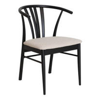 STOL bouclé  - beige/svart, Design, trä/textil (56/78/54cm) - Best Price