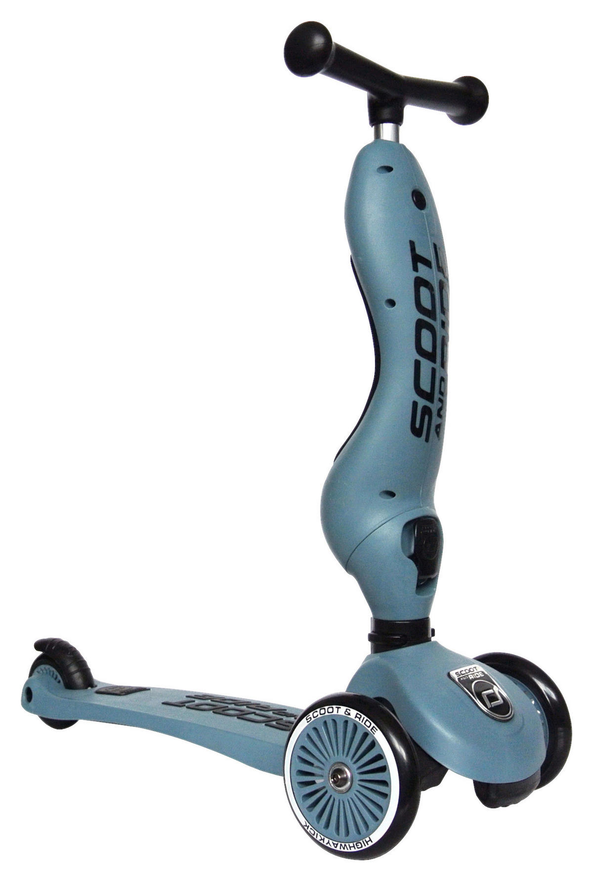 LAUFRAD/KINDERSCOOTER 2in1 - Blau, Trend, Kunststoff/Metall (24/37/55cm) - Scoot and Ride