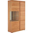 VITRINE Kernbuche furniert, mehrschichtige Massivholzplatte (Tischlerplatte) Buchefarben - Buchefarben, Design, Glas/Holz (115/206/43cm) - Venjakob