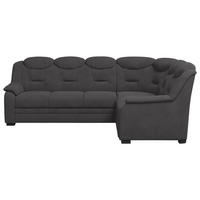 ECKSOFA Anthrazit Mikrofaser  - Anthrazit/Schwarz, Basics, Kunststoff/Textil (263/211cm) - MID.YOU