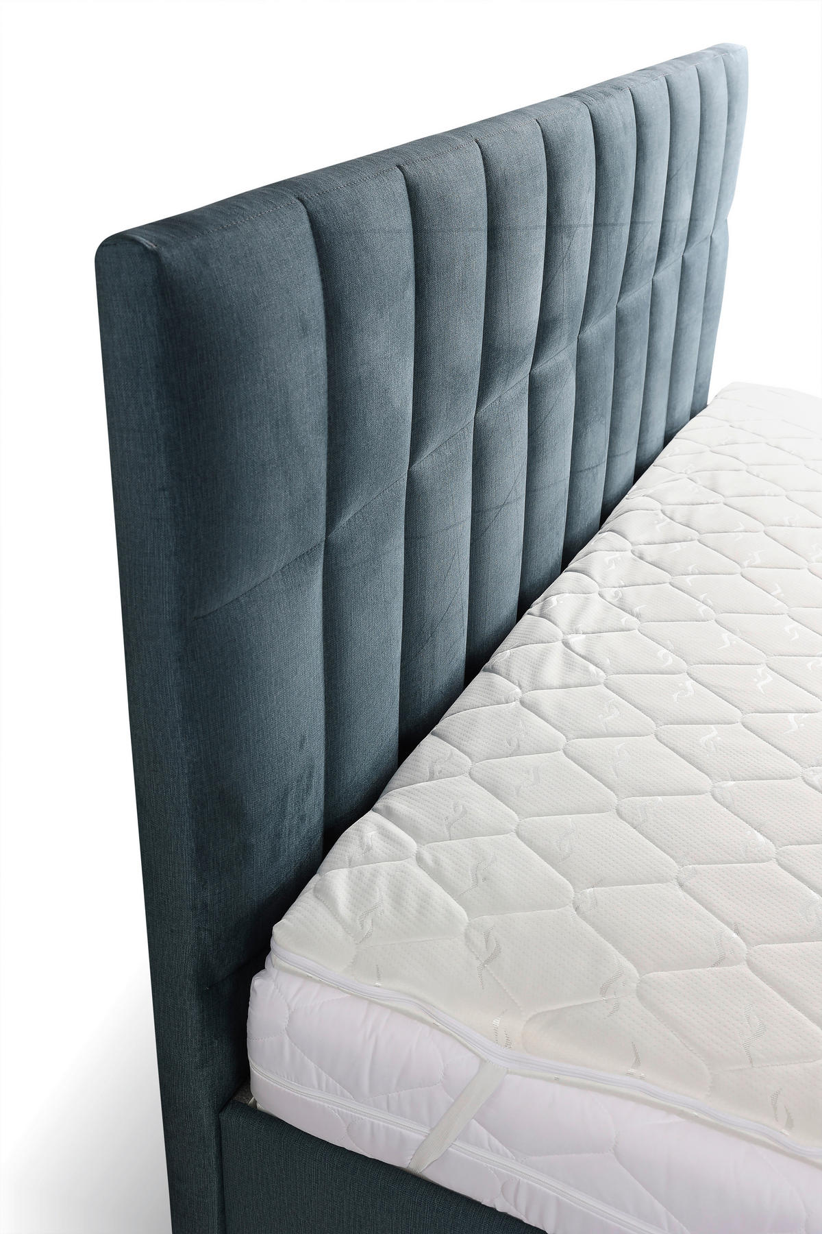 BOXBETT 180/200 cm  in Blau  - Blau/Schwarz, KONVENTIONELL, Holz/Textil (180/200cm) - Boxxx