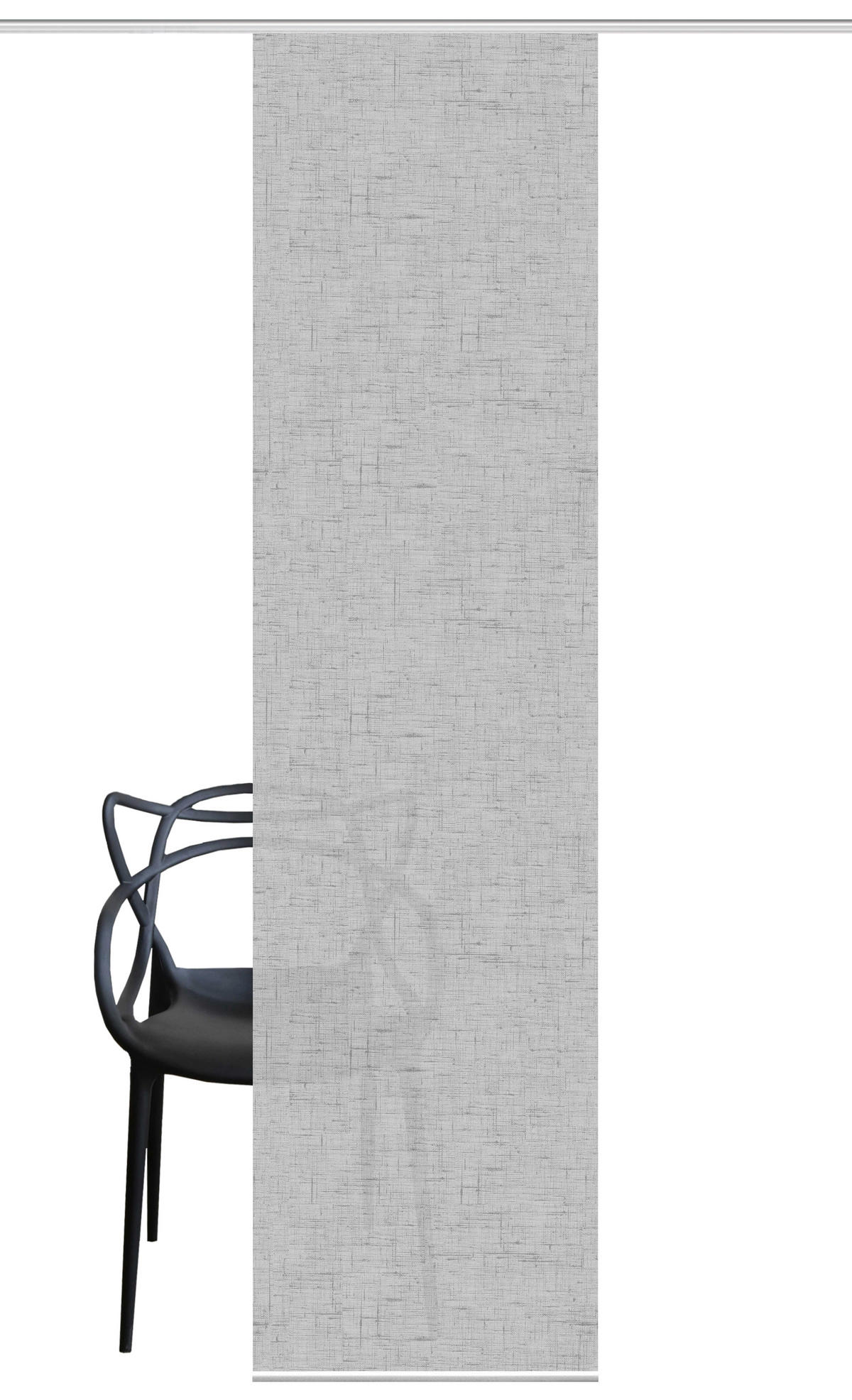 FLÄCHENVORHANG in Silberfarben blickdicht  - Silberfarben, ROMANTIK / LANDHAUS, Textil (60/245cm)