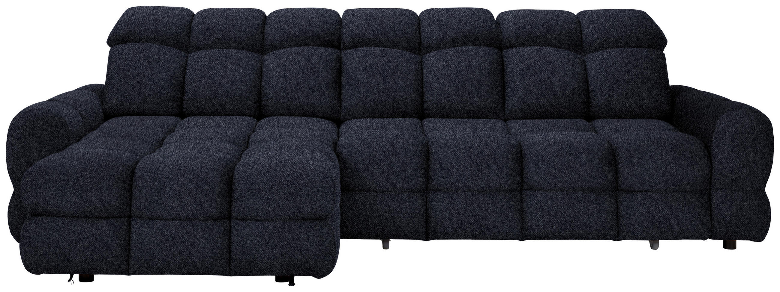 HÖRNSOFFA i velour mörkgrå  - mörkgrå/svart, Design, textil/plast (178/283cm) - Welnova