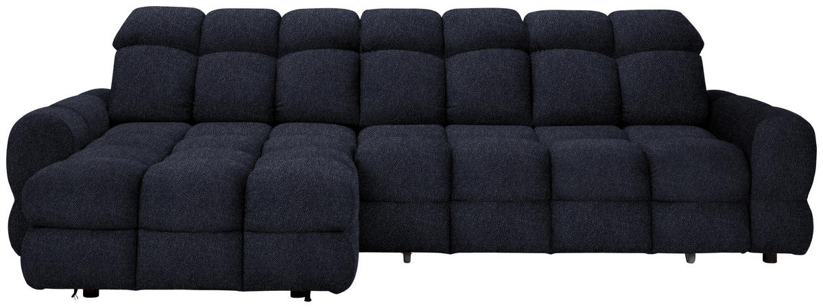 HÖRNSOFFA i velour mörkgrå  - mörkgrå/svart, Design, textil/plast (178/283cm) - Welnova