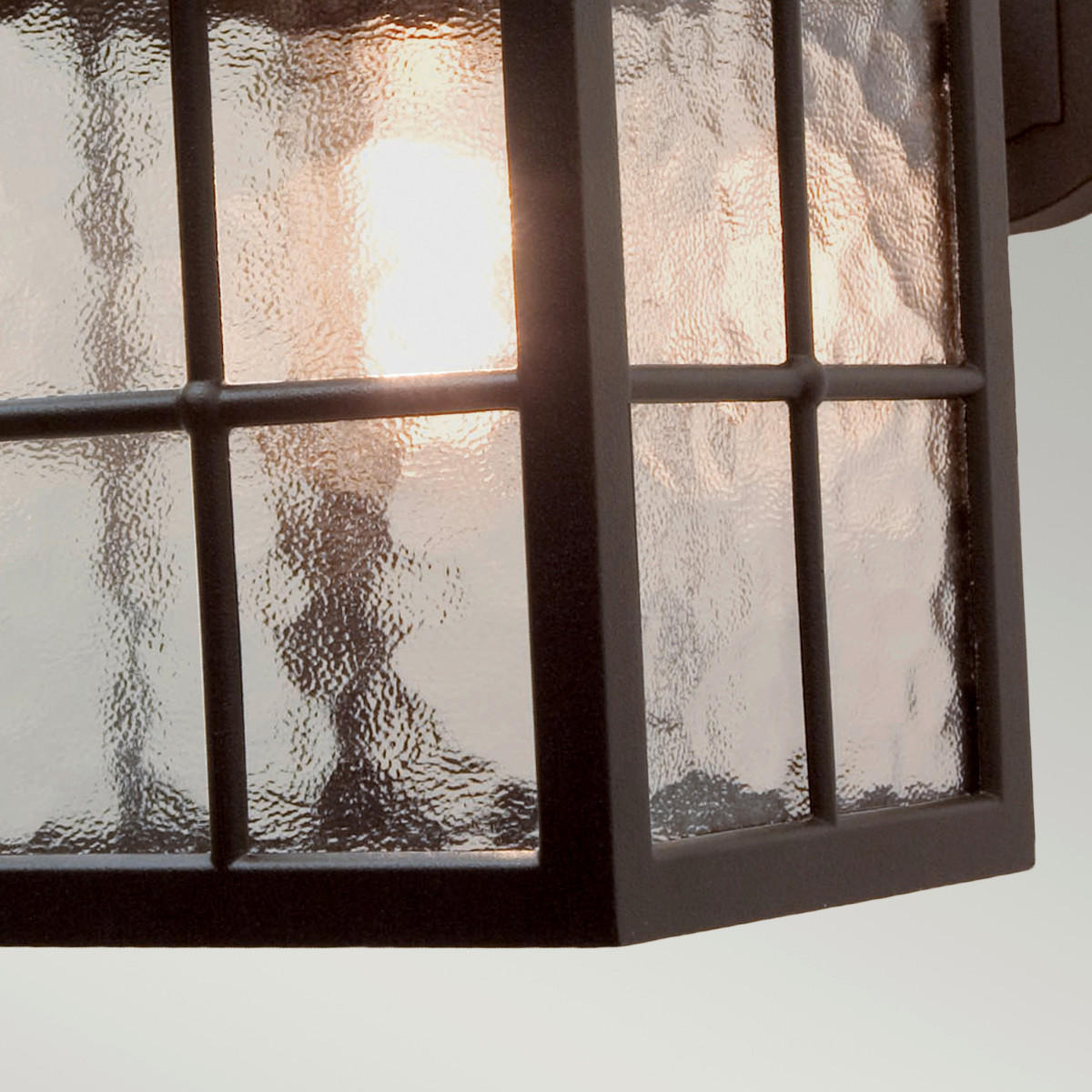 AUSSENWANDLEUCHTE - Schwarz, Basics, Glas/Metall (18.5/40/31cm) - Elstead Lighting