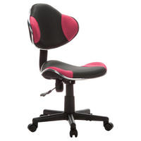 OTOČNÁ STOLIČKA PRE MLÁDEŽ, sivá, pink - pink/sivá, Basics, plast (45/86-101/42cm) - MID.YOU