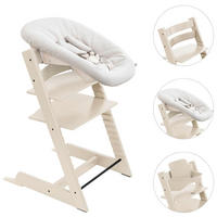 HOCHSTUHL-SET Tripp Trapp Bundles  - Perlmutt, Basics, Holz (87/65/46cm) - Stokke