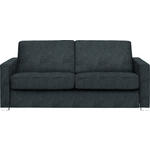 SCHLAFSOFA  in Webstoff Anthrazit  - Chromfarben/Anthrazit, KONVENTIONELL, Textil/Metall (188/86/97cm) - Novel