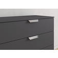 KOMMODE  in 80/81/42 cm  - Chromfarben/Dunkelgrau, Design, Holzwerkstoff/Metall (80/81/42cm) - Carryhome