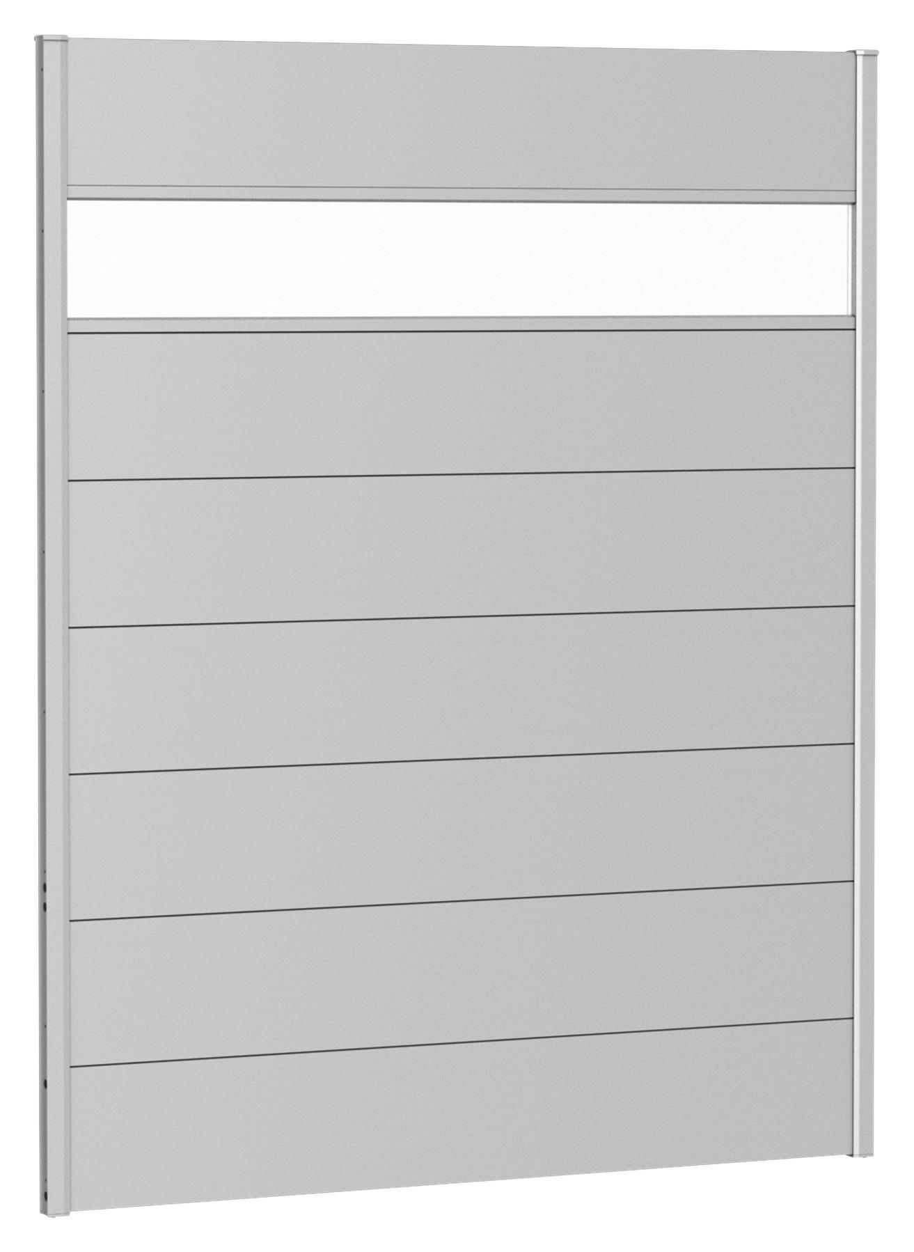 SICHTSCHUTZ - Silberfarben, Basics, Kunststoff/Metall (145/182/4,4cm) - Biohort